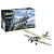 Revell 1/32 scale D.H. 82A Tiger Moth plastic model kit box and a fully assembled, painted model aircraft on a white background.
