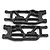 RPM Black Kraton/Talion/Outcast V5 & EXB Rear Lower Suspension Arms 2Pcs 81722