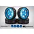 Rovan 6.5" 5IVE-T Unlined All Terrain Nail Tyres on Blue Rims w/ Bolt On Hexes - Beadlocked Wheel Set 871442