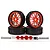 Rovan 6.5" 5IVE-T Unlined All Terrain Nail Tyres on Red Rims w/ Bolt On Hexes - Beadlocked Wheel Set 871441