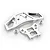 Rovan Silver Aluminium Front Bumper Kit 8512322