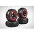 Rovan 4.7/5.5" Baja 5B 2nd Gen Wasteland Tyres on Red Rims 2Pcs 850802