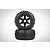 Two Rovan Baja 5B rear Wasteland tyres mounted on black six-spoke beadlock rims, stacked vertically against a white background.