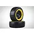 Rovan 4.7/5.5" V5 Dirt Buster Nail Tyres on Yellow Rims - Beadlocked Wheels 2Pcs 9704715