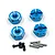 Yeah Racing 1/10 Blue Aluminium 12mm Wheel Hexes 4Pcs WA-032BU