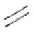 Two silver-coloured metal RC turnbuckles with threaded ends and a central hexagonal adjustment section, shown against a white background.