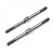 Two silver-coloured metal RC turnbuckles with threaded ends and a central hexagonal adjustment section.