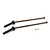 Two Yeah Racing spring steel front CVD drive shafts for 1/8 scale RC cars, shown with two small grub screws on a white background.