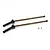 Two Yeah Racing rear drive shafts for 1/6 scale RC cars, featuring bronze-toned shafts and black ends, with two small grub screws included.