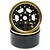 Yeah Racing 1.9" 6 Spoke Graphite Gold Titanium Beadlock Rims 2Pcs WL-0169GM