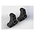 Two black ARRMA rear hub spare parts for RC vehicles shown on a plain white background.