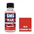 A 30ml bottle of SMS Pearl Strawberry Red acrylic lacquer paint next to a red color swatch labeled PRL14.