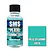 A 30ml bottle of SMS Pearl Spearmint Green acrylic lacquer paint with a black cap, next to a color swatch labeled PRL15 Spearmint Green.