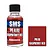A 30ml bottle of SMS Pearl Raspberry Red acrylic lacquer paint next to a red color swatch labeled PRL16.