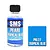 A 30ml bottle of SMS Pearl Tropical Blue acrylic lacquer paint with a black cap, next to a blue color swatch labeled PRL27 Tropical Blue.