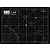 A black A4 self-healing cutting mat by Scale Modellers Supply with white grid lines, angle markings, and measurement scales.