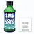 A 50ml bottle of Scale Modellers Supply Liquid Cement with a green glass body and black cap, standing next to a white square with product text.
