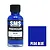 A 30ml bottle of Scale Modellers Supply Premium Blue acrylic lacquer paint with a black cap, next to a blue color swatch labeled PL04 BLUE.