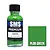 A 30ml bottle of SMS Premium Green acrylic lacquer paint next to a green color swatch labeled PL06 GREEN.