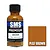 A 30ml bottle of Scale Modellers Supply Premium Brown acrylic lacquer paint next to a brown color swatch labeled PL07 BROWN.