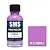 A 30ml bottle of SMS Premium Purple acrylic lacquer paint next to a purple color swatch labeled PL11 PURPLE.