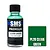 A 30ml bottle of Scale Modellers Supply Premium Clear Green acrylic lacquer paint with a black cap and a green color swatch next to it.