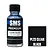 A 30ml bottle of SMS Premium Clear Black acrylic lacquer paint next to a black square swatch labeled PL23 CLEAR BLACK.
