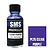 A 30ml bottle of SMS Premium Clear Purple acrylic lacquer paint next to a purple color swatch labeled PL25 CLEAR PURPLE.