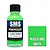 A 30ml bottle of Scale Modellers Supply Premium Fluro Green acrylic lacquer paint next to a green color swatch labeled PL43 FLURO GREEN.