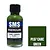 A 30ml bottle of Scale Modellers Supply Premium Carc Green paint with a green paint swatch sample next to it.