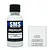 A 30ml bottle of SMS Premium Aggressor White Grey paint with a black cap, next to a white square swatch labeled PL104 Aggressor White Grey.