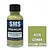 A 30ml bottle of Scale Modellers Supply German Yellow Green acrylic lacquer paint with a black cap and a color swatch box next to it.