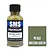 A 30ml bottle of Scale Modellers Supply British Green SCC No.7 acrylic lacquer paint next to a color swatch square labeled PL153 British Green.