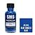 A 30ml bottle of SMS Premium Blue Angels Blue acrylic lacquer paint next to a blue color swatch square labeled PL174.