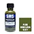 A 30ml bottle of SMS Premium Dunkelgrun RLM71 acrylic lacquer paint with a black cap, next to a green color swatch square labeled PL186.