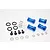 GPM Aluminium 12mm (+17mm) Wheel Hex Adaptors 4Pcs - Blue SLA010/+17MM-B
