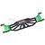 GPM Racing green aluminium and carbon fibre battery hold-down bar for RC cars.