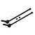 Two black GPM Racing carbon steel CVD driveshafts with two small grub screws on a white background.