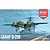 Box art for an Academy 1/48 scale B-25B Mitchell bomber model kit, featuring an illustration of the aircraft taking off from an aircraft carrier deck.