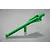 A green anodized aluminium rear chassis brace for an RC car, featuring GPM Racing branding and 7075-T6 material marking.