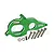 A green anodized aluminium motor mount plate for RC cars, featuring GPM branding and 7075-T6 markings, accompanied by several metal screws and washers.