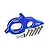 GPM Blue Aluminium Motor Mount Plate/Heat Sink MAG018B-B