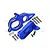 GPM Blue Aluminium Centre Gearbox & Motor Mount Set MAG018-B