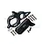 GPM Black Aluminium Centre Gearbox & Motor Mount Set MAG018-BK