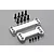 Two silver aluminium anti-roll bar covers with eight flat-head screws and four grub screws on a grey reflective surface.