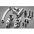 Rovan 5IVE-T Silver Aluminium Steering/Servo Saver Set w/ Bearings 8714503