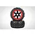 Rovan 4.7/5.5 Wasteland 2nd Gen Rear Tyres on Red Rims - Glued Wheels 2Pcs 850792