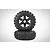Rovan 4.7/5.5 Wasteland 2nd Gen Wasteland Front Tyres on Black Rims - Glued Wheels 2Pcs 850781