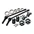 GPM 110mm Hardened Steel Front/Rear CVD Shaft 2Pcs w/ Grey Aluminium Wheel Lock & Hex Claw Set TXMW110F/RS-GS