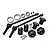 GPM 110mm Hardened Steel Front/Rear CVD Shaft 2Pcs w/ Black Aluminium Wheel Lock & Hex Claw Set TXMW110F/RS-BK